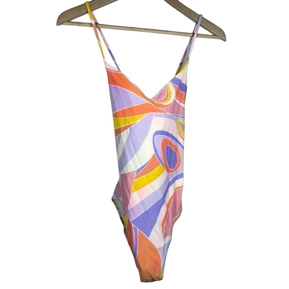 Aerie Multicolor Abstract One Piece Swimsuit - Picture 1 of 6